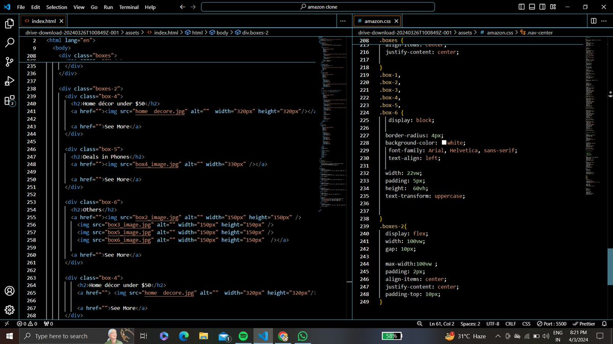anushree_0805's tweet image. #day3ofcode I have added styling to the shopping boxes , next i will be moving to the footer section.
#30dayofcode