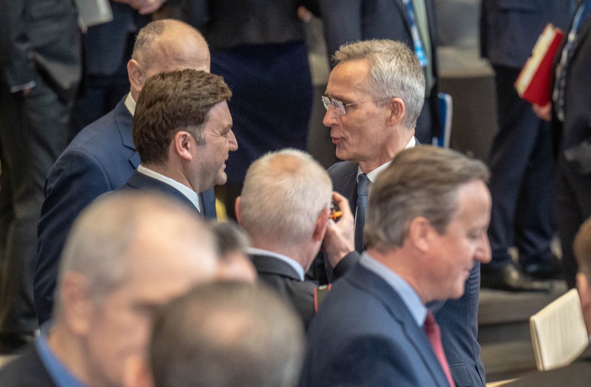 📍@NATO #ForMin Mtg 👉 Euro-Atlantic integration of #WB crucial for the regional stability and countering Russian imperial ambitions 👉Support for NATO#OpenDoorPolicy as we are welcoming #Sweden to the transatlantic family 👉 United in our support for 🇺🇦 #1NATO75years