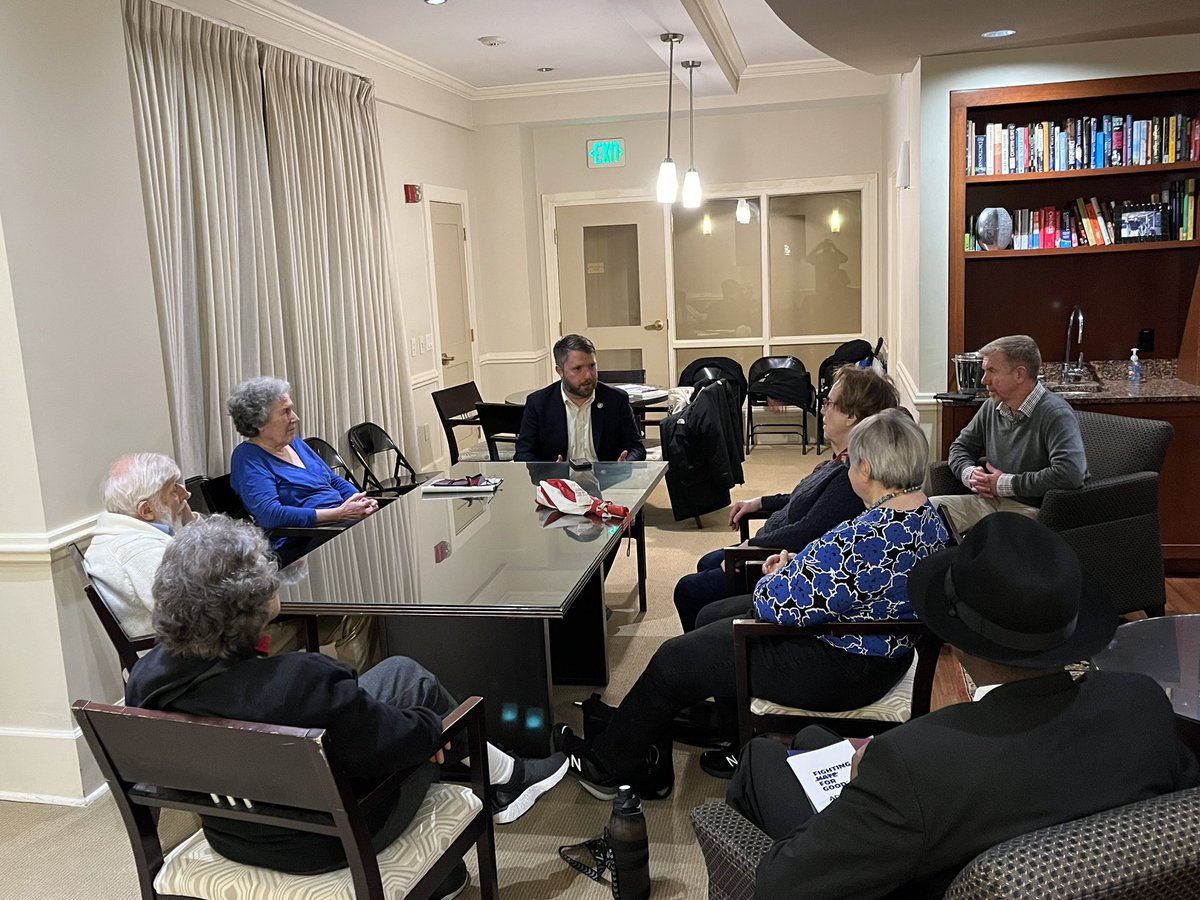 RepBenWaxman's tweet photo. I truly enjoyed connecting with neighbors yesterday evening! Thank you to the Ellington for allowing us to check in with their residents! https://t.co/D24Li0zGJb