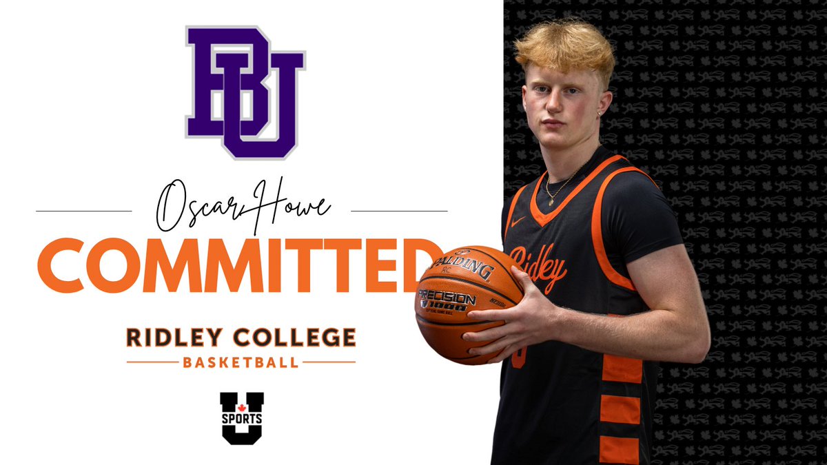 Congratulations to @RidleyHoops student-athlete Oscar Howe ’24 on his @USportsca commitment to @BishopsGaiters MBB! We are so proud of this Tiger and can’t wait to see what he’ll accomplish at the next level. Well deserved Oscar! #TigerPride #ClassOf2024