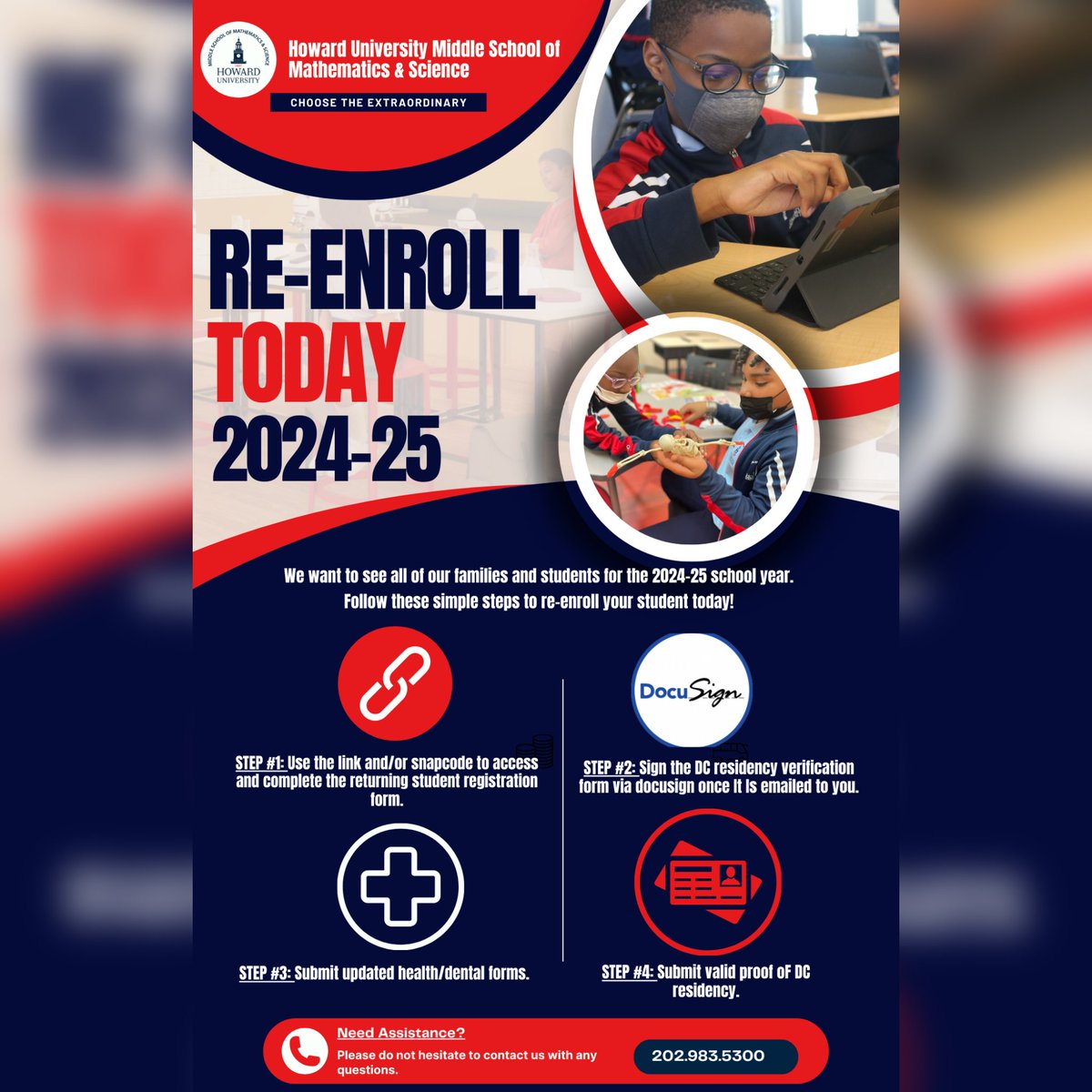 Current Parents and Families! We are so excited to welcome you back for the 2024-25 school year. Check your email! Re-enrollment links and snapcodes have been sent. ❤️💙

If you have any questions or needs, please do not hesitate to reach out!