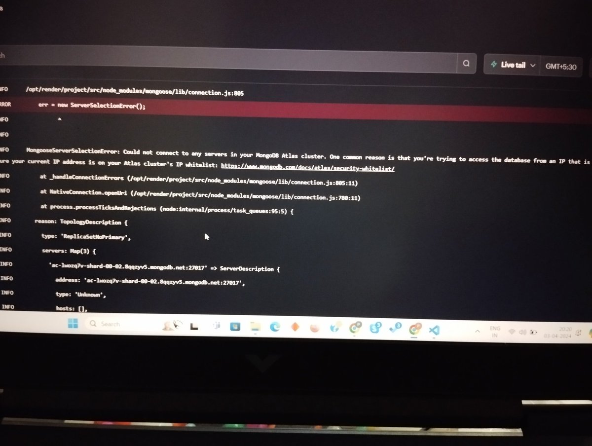 PriyaBhondwe's tweet photo. During deploying server side this error is getting? 

#nodejs #server #deploy #error https://t.co/UgKeEnzg0F