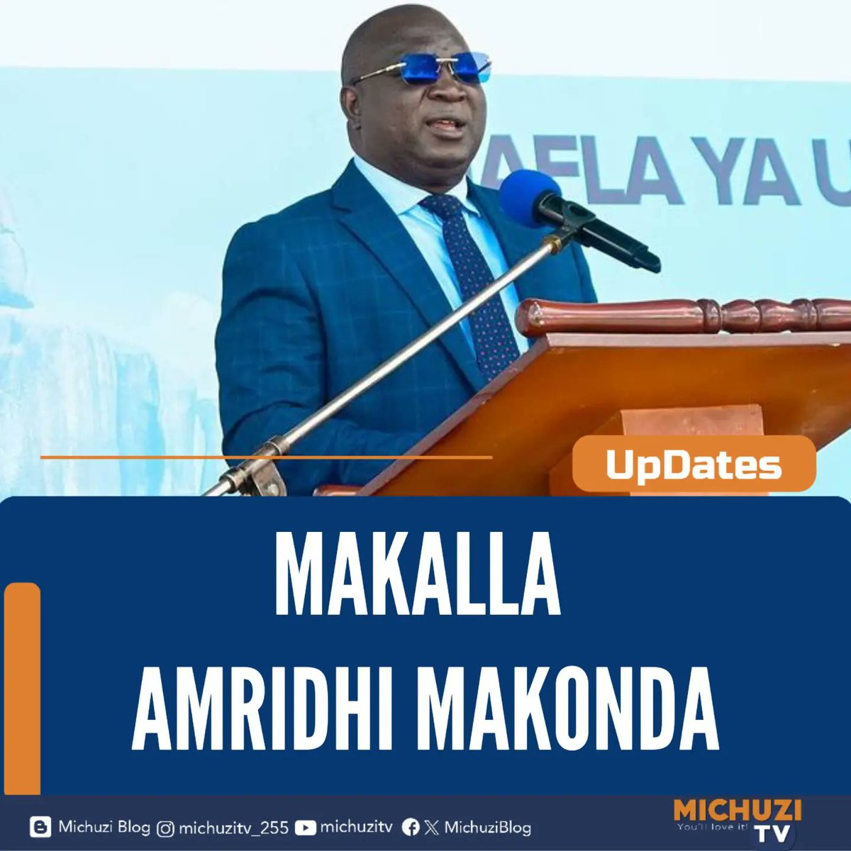 michuziblog's tweet photo. #Michuzitv_update
Ndugu Amoss Makalla ameteuliwa kuwa katibu wa Halimashauri kuu ya CCM Taifa, Itikadi, Uenezi na Mafunzo.
Makalla amwchukua nafasi ya ya Ndugu Paul Makonda ambaye ameteuliwa kuwa Mkuu wa Mkoa wa Arusha.
#Michuzihabari
#MichuziTv
#MichuziBlog https://t.co/pgITsQVgkS