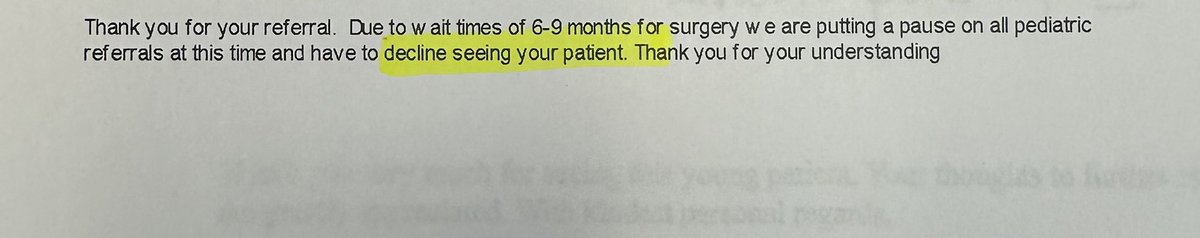 Not an admonishment but a PSA. When you request a specific doc for your child other than whom your paeds suggests because you were told the wait was shorter, pls trust your doctor and their staff to know the “lay of the land” on those who will see actually your kids. IYKYN!