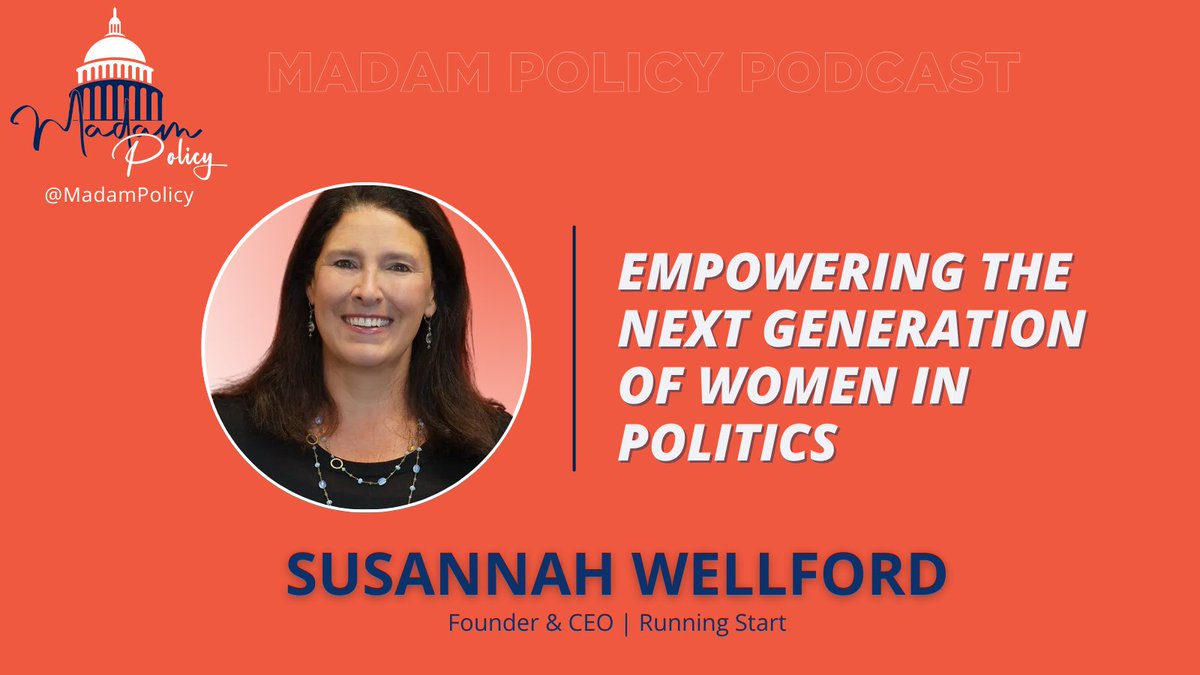 This week, hosts @EDeeMartin & @KCommsDC sit down w/ @SusannahWDC, founder & CEO of @runningstart to chat about Susannah’s work empowering the next generation of women political leaders & their amazing success stories. Want to hear how Susannah navigates a nonpartisan