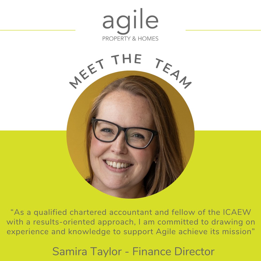 Agile Homes welcomes Samira Taylor as our Finance Director! As a qualified chartered accountant and fellow of the ICAEW with a results-oriented approach, Samira is committed to helping Agile achieve its mission. Good to have you on the team Samira!