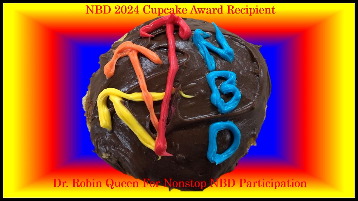 @rmqueen_VT @osteocollins @BEAMvt @VTEngineering Let's start #NBD2024 right! Today we award Dr. Robin Queen of Virginia Tech The NBD Cupcake Award, Our highest honor, for her incredible NBDthusiasm! VT has hosted over 650 students for NBDs since 2016, our origin year! @rmqueen_VT @GranataLab @AmSocBiomech