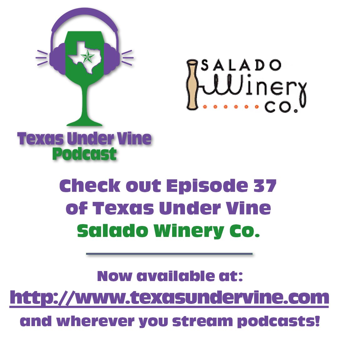 Howdy #TXwine lovers! Ep37 of #TexasUnderVine saddles up at Salado Winery for award-winning wines! Tune in & quench your thirst!
texasundervine.com/episode/salado… (Audio)
youtu.be/BBZDq9wRDOw (Video)
#SaladoTX #SupportLocal