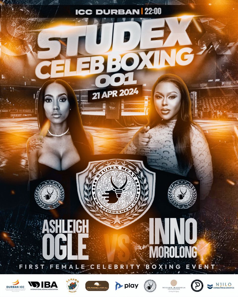 Cyril Ramaphosa’s son Tumelo Ramaphosa in collaboration with Nelson Mandela Foundation together with the International Boxing Association to host the female boxing fight between Inno Morolong and Ashleigh Ogle and others at the Durban ICC 21st April.. We will be there ! 🔥