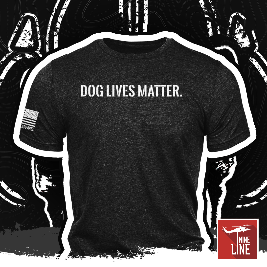 Honoring all the dogs that served us and our communities!

Shop Now: nine.li/DLM

#NineLineApparel #K9Arlo #doglivesmatter #graphictee