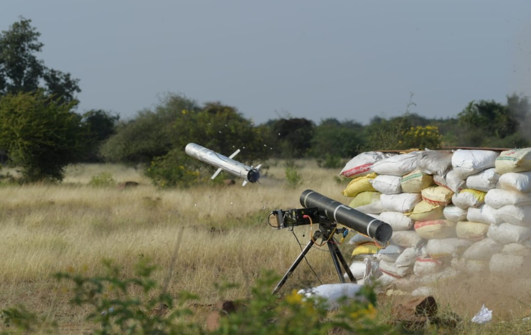 DRDO soon to fabricate 15 Nos of Thrust Vector Control System for Man Portable Anti Tank Guided Munition ( MPATGM )