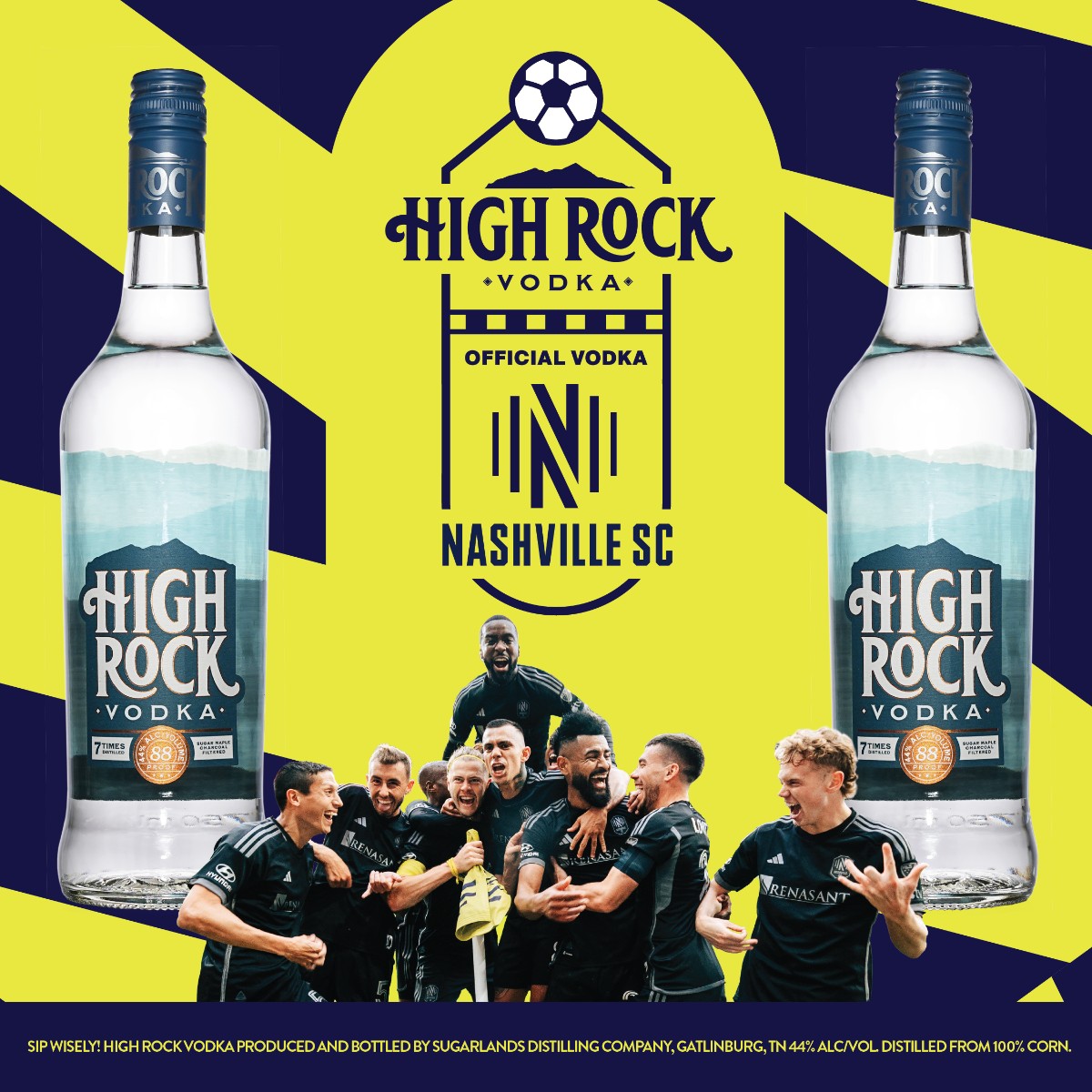 We're thrilled to announce Sugarlands & @HighRockVodka have partnered with @NashvilleSC Together, we're raising the bar for soccer fans! ⚽️🥃 Join us Wednesday, April 10 @AJsgoodtimebar as we kick off the partnership! Details 👉 brnw.ch/21wIthY #SipsUp #EveryoneN