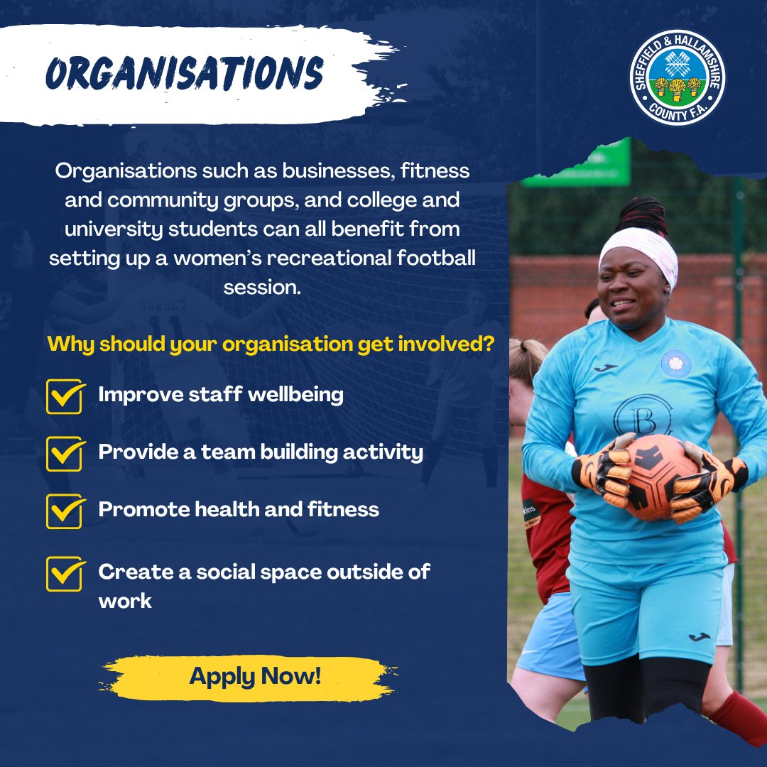 SHCFA's tweet photo. 🆕 Women’s Recreational Football Funding Now Available.
Clubs, organisations and individuals can unlock up to £750 in funding and get support to set up a new women’s recreational football session in their local community. 🔓
More info ⤵️
https://t.co/CVUQhdgWym
#TeamRec https://t.co/ZWvkhOMisW