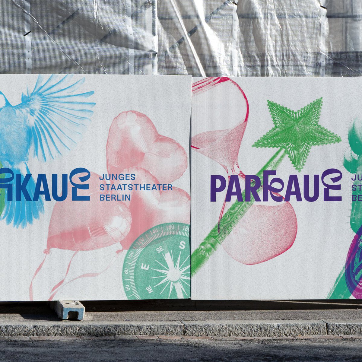 Bold letters on the facade of stage 4 at @theateranderparkaue. The corporate font was developed by Ta-Trung and @daniel_stuhlpfarrer and combined with @loris_pernoux's Langulaire. We're still fascinated by letter combos on posters and other media.
⁠
#parkaue #typedesign #tatrung