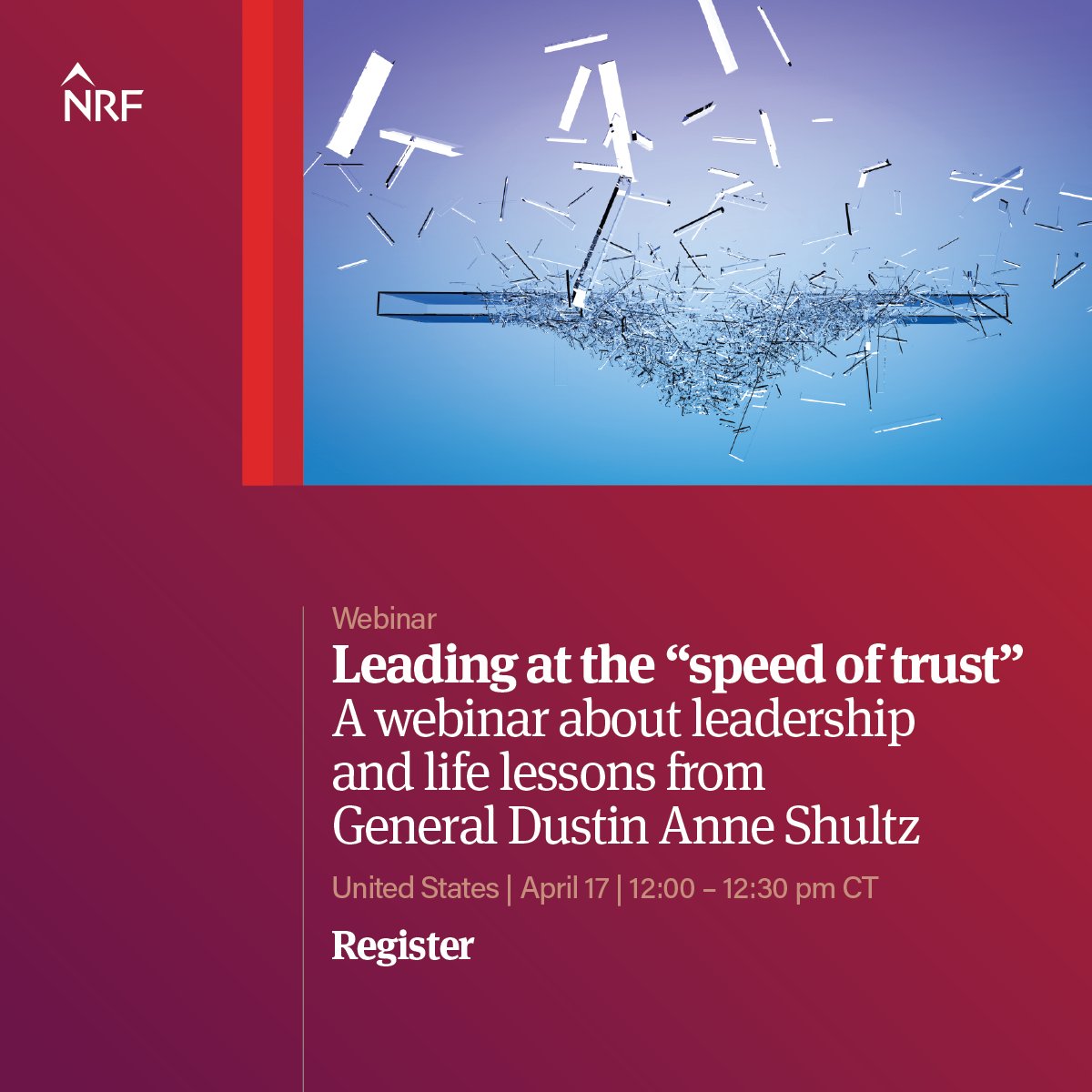 Join Brett Govett and Major General Dustin 'Dusty' Schultz for an upcoming leadership webinar. Dusty will share her insights on building a culture of trust, mastering agile decision-making and leading with clear communication. ow.ly/oUQl50QO40p