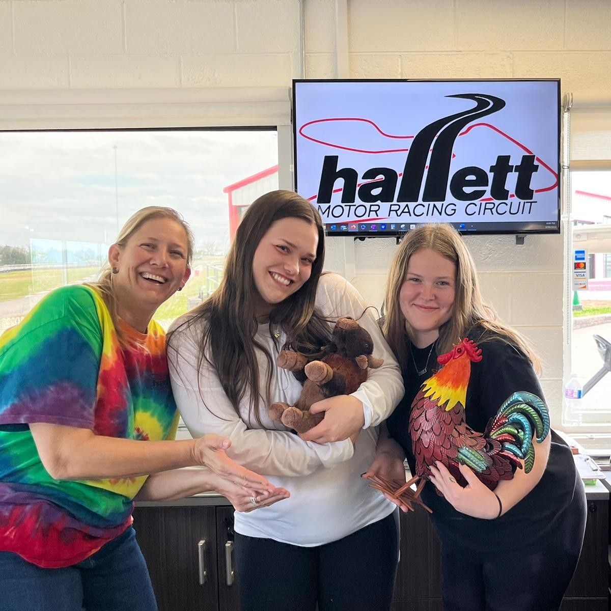 BisonTrack's tweet photo. Thor had an excellent weekend hanging out with Ryan at Hallett Motor Racing Circuit this past weekend! Look at all these smiling faces! We're going to be at Hallett a lot this season, so keep an eye on our Trackside Schedule at https://t.co/EsR9WEuFqO #whereintheworldisthor https://t.co/WQR2X63xIV