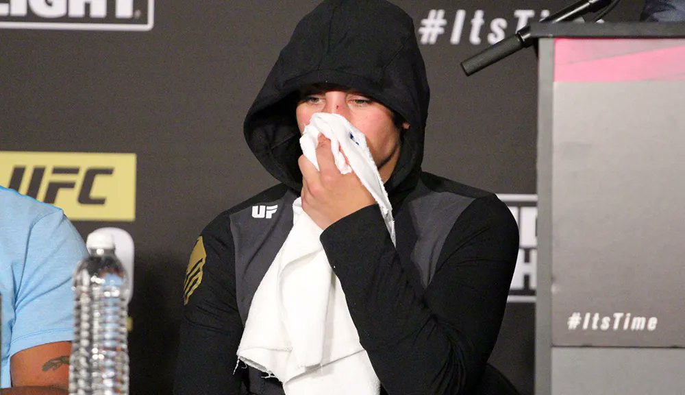 One thing I'll always remember is how when Miesha Tate lost the title to Amanda Nunes at UFC 200 she showed up to the press conference and answered questions and owned up to the loss all while holding an ice pack to her nose, which was still bleeding at the time.