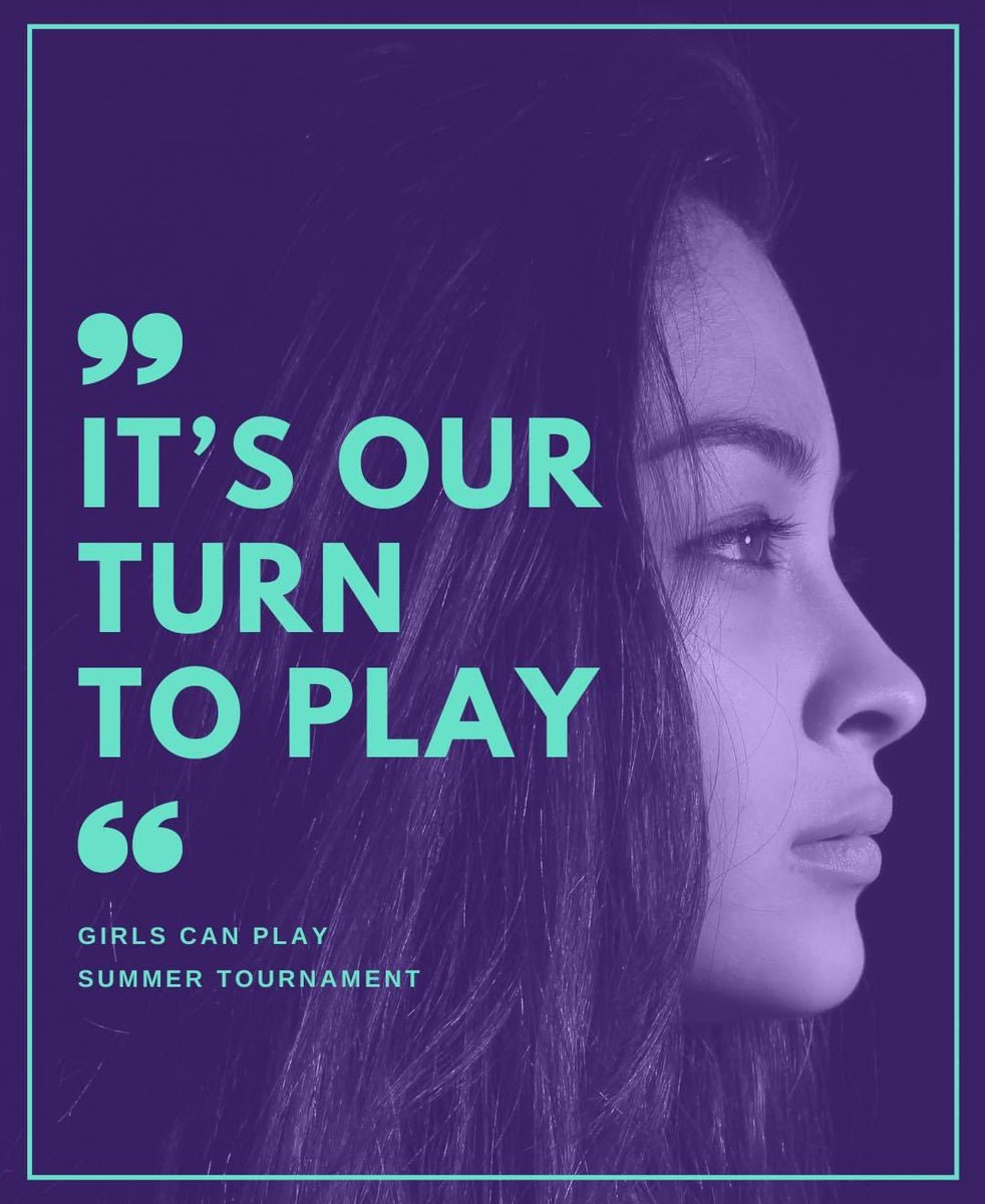 🩵💜

IT’S OUR
TURN
TO PLAY

Girls Can Play Football Tournament 

#GirlsCanPlay #GirlsTournament