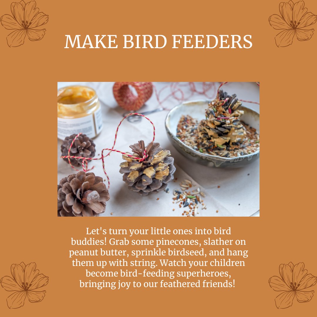 Spring Break Adventures and Activities Day 3: Let's get creative and make bird feeders together! Gather your loved ones, grab some pinecones, and let's spread joy to our feathered friends. For instructions, watch youtube.com/watch?v=8wu_5z…. #BCDIAlanta #PowerfulFamilies