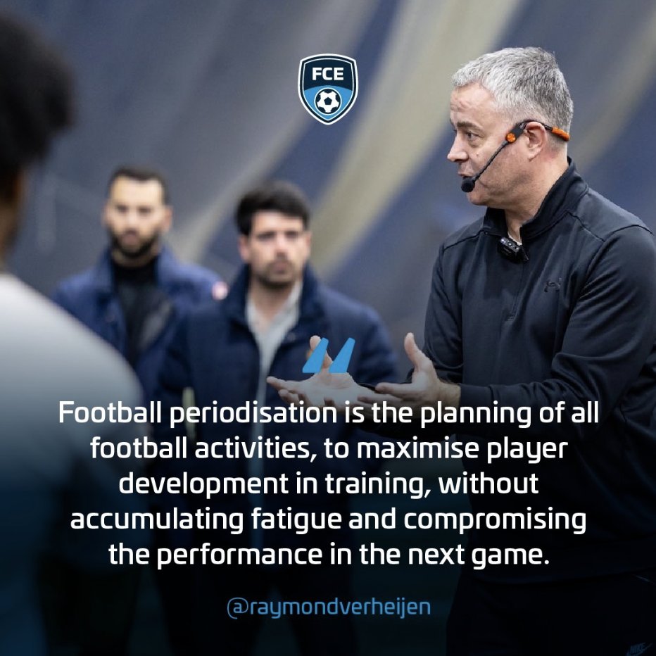 This quote illustrates the essence of football periodisation. 
Hopefully, this quote will help you apply the football periodisation principles more purposefully!

#football #coacheducation #periodisation #footballfitness #footballtechnique #footballtactics #footballperiodisation