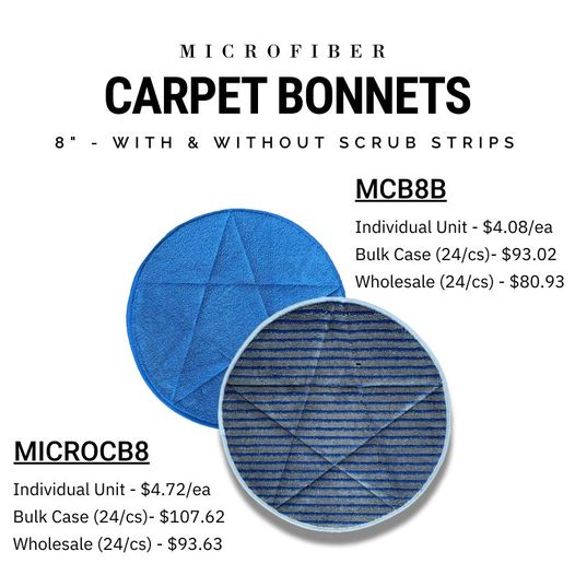 OVERSTOCK SALE!

We have a large amount of our 8" microfiber bonnets in stock and they need to be moved. For a limited time, get additional savings off our already industry-leading pricing. Free shipping on orders over $100. Visit directmopsales.com for full program details.