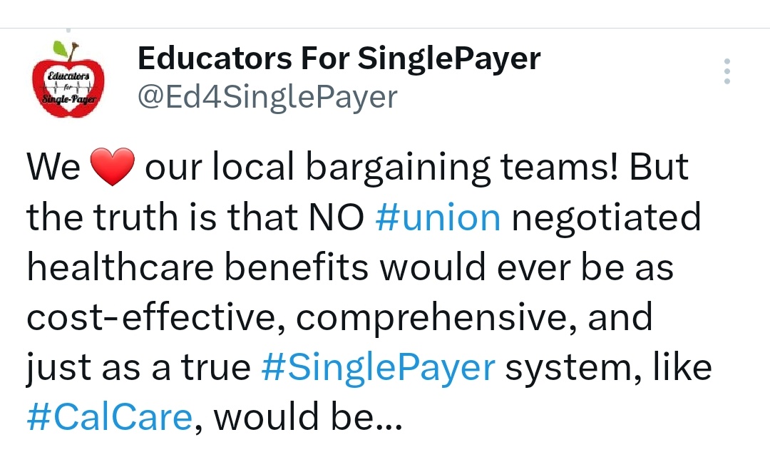 We 100% agree!  #SinglePayer is absolutely a labor issue. 

Let's get it done in CA w #CalCare!

#HealthcareJustice
#UnionStrong
#AB2200
