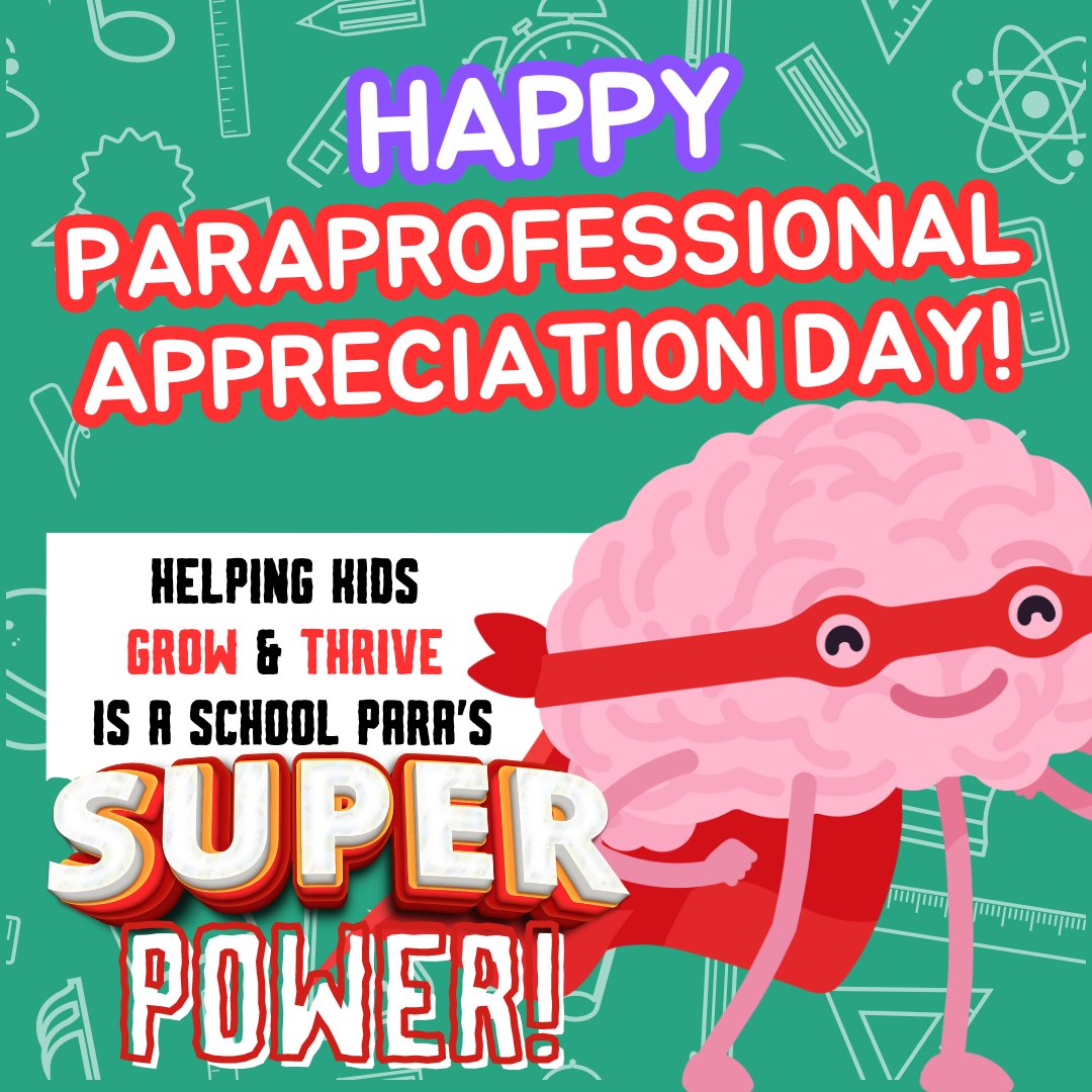 Thank you to all the paraprofessionals out there! Classrooms and schools couldn't run without all the support that you give our educators and students. You are appreciated and your work is vital and valued! Happy paraprofessional day! #KSLeaders #Inspired2Teach @EducateKansas