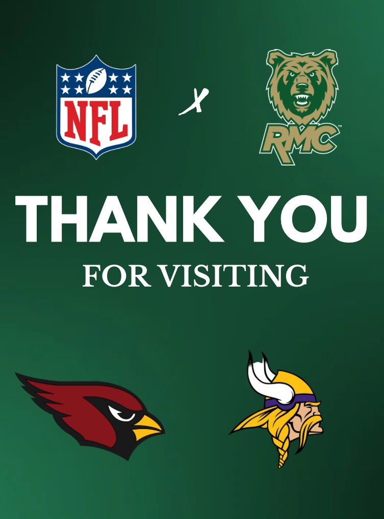 Thank You @AZCardinals & @Vikings For Visiting With Rocky Football Today Always A Pleasure To Have NFL Scouts On Campus.