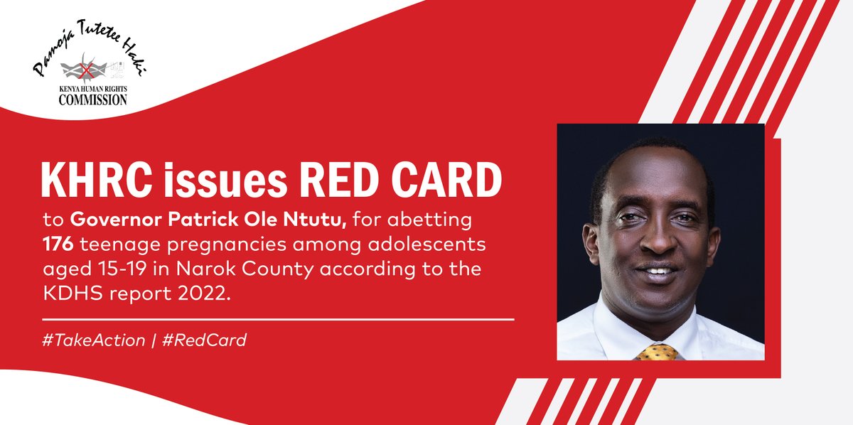 Teenage pregnancy crushes the dreams of countless girls, @OleNtutuK. It's time to stand up, speak out, and #TakeAction to provide support, education, and resources to ensure every girl in Narok County can pursue her aspirations. We gave Ntutu a #RedCard. Here's why:…