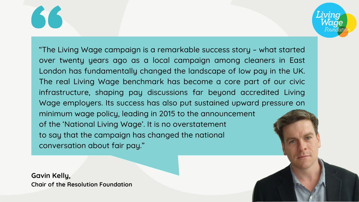 Gavin Kelly, Chair of the Resolution Foundation, shares his thoughts about the importance of the real Living Wage in light of the recent increase to the Government's National Living Wage. Read more here: livingwage.org.uk/news/gavin-kel… #LivingWage @GavinJKelly1 @resfoundation