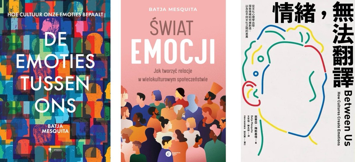 "Between Us: How Cultures Create Emotions" is reaching a broader audience with its recent translations into Dutch, Polish, and Chinese! This marks a significant step in making the book’s insights accessible to readers across the globe. 

buff.ly/49ljmXc