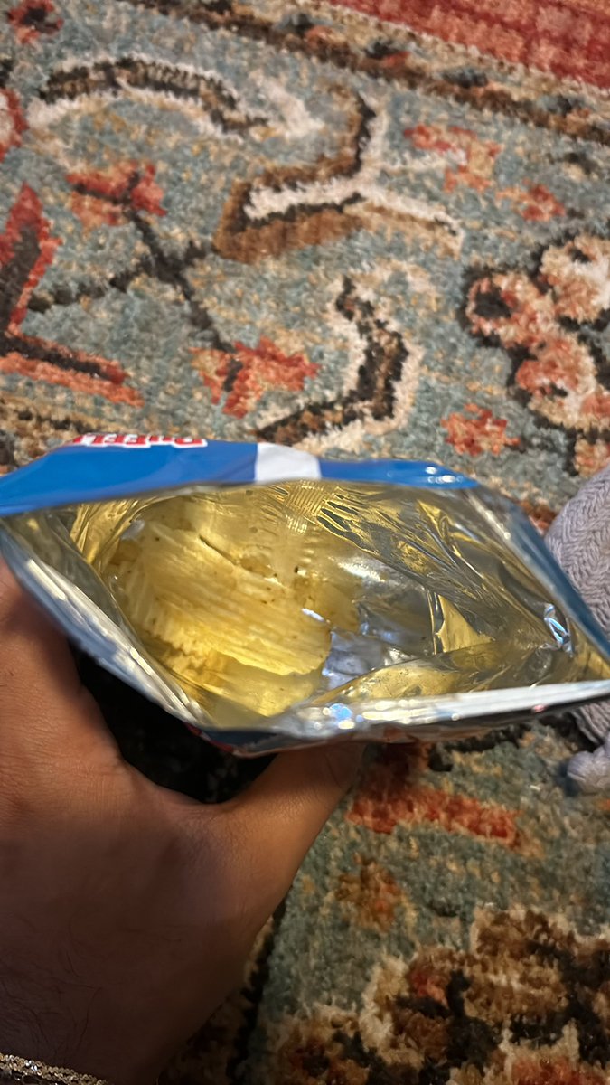 Opened up my ruffles and literally only had one chip