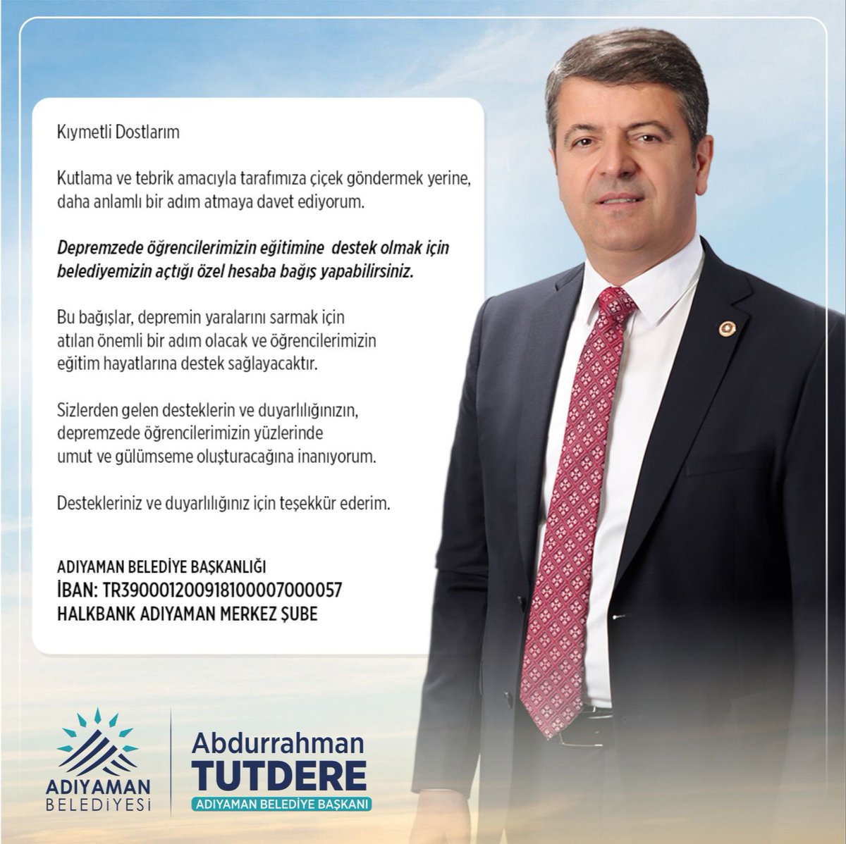 Adıyaman Belediyesi (@adiyamanbeltr) on Twitter photo 