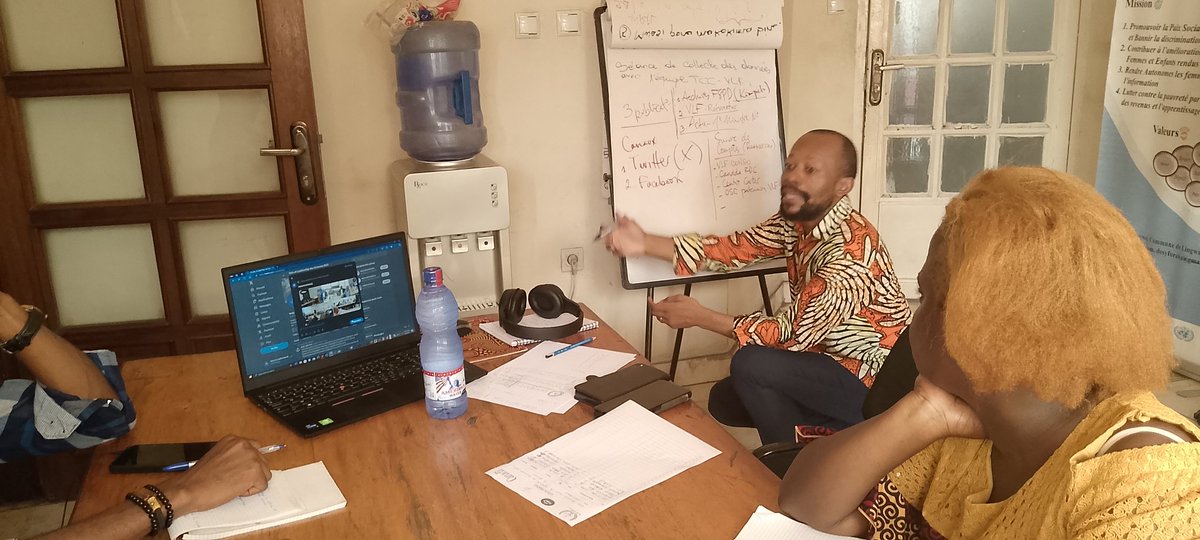 FspdRdc's tweet image. #HappeningNow Mercredi 03/ 04/ 2024 Séance de coaching technique sur l'utilisation efficace des médias sociaux au Bureau de l'ONG @FspdRdc à Kinshasa dans le cadre du projet @VlfCongo avec l'appui des Affaires mondiales Canada et l'accompagnement technique du @CarterCenter .