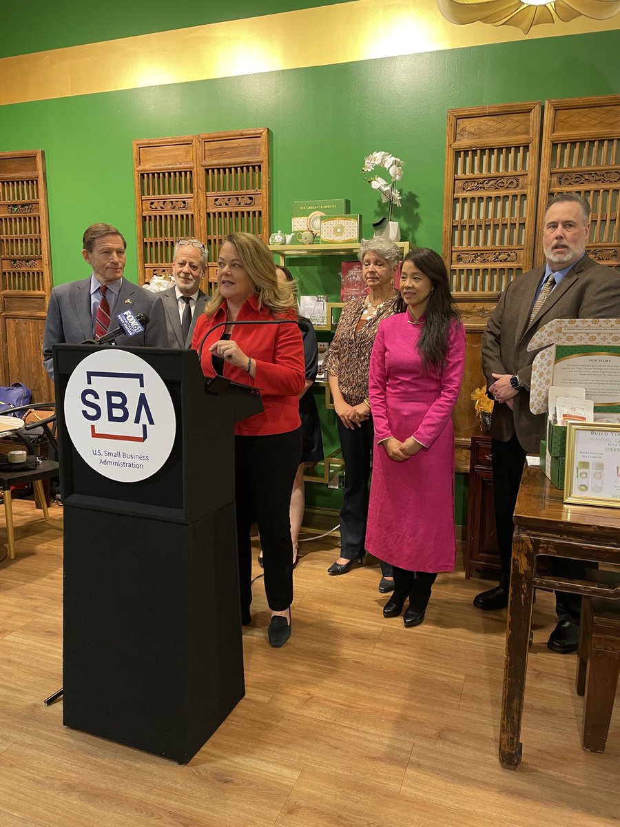 Highlighting Ting Luo our #NSBW 2024 Minority Owned #SmallBusiness in Connecticut today. ⁦@GreenTeahouseUS⁩ ⁦@SenBlumenthal⁩ ⁦@Westfarms⁩ ⁦@CBIANews⁩ ⁦@cmeast⁩ ⁦@ctsbdc⁩
