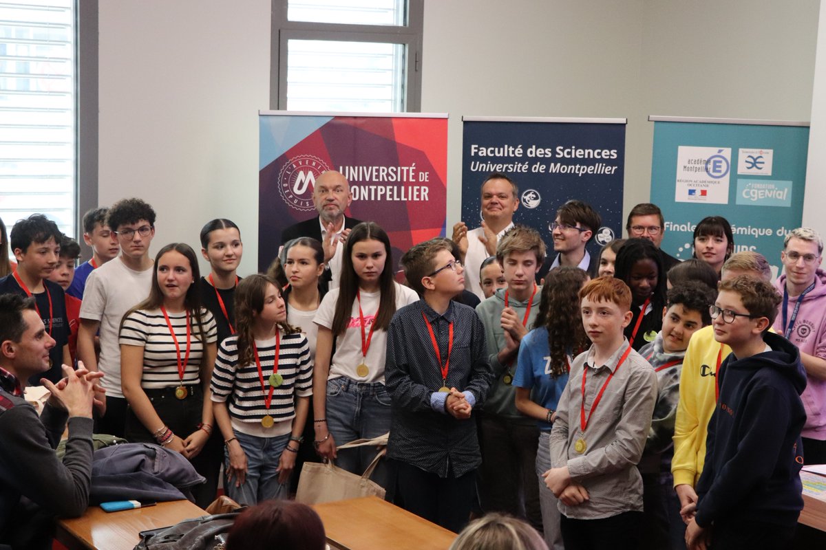 Philippe Augé (@philippe_auge) on Twitter photo Bravo aux collégiennes, collégiens, lycéennes et lycéens de l'<a href="/acmontpellier/">Académie Montpellier</a> qui participaient tout au long de la journée aux finales académiques des concours Faites de la Science / CGénial organisées à la Faculté des Sciences de l'<a href="/umontpellier/">Université de Montpellier</a> Bravo aux collégiennes, collégiens, lycéennes et lycéens de l'<a href="/acmontpellier/">Académie Montpellier</a> qui participaient tout au long de la journée aux finales académiques des concours Faites de la Science / CGénial organisées à la Faculté des Sciences de l'<a href="/umontpellier/">Université de Montpellier</a>