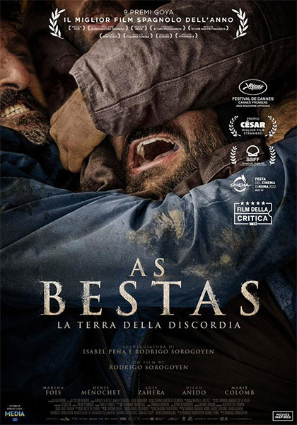 As bestas, de Rodrigo Sorogoyen, nominada a Mejor Película extranjera en los David di Donatello, los premios de la Academia italiana.