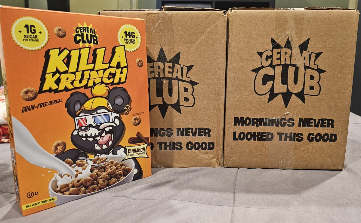 ☀️ GM Bowlies 🥣 & Bears 🐻 I got my Killa Krunch 🙃 How are you eating your cereal? @cerealclubnft @killabearsnft