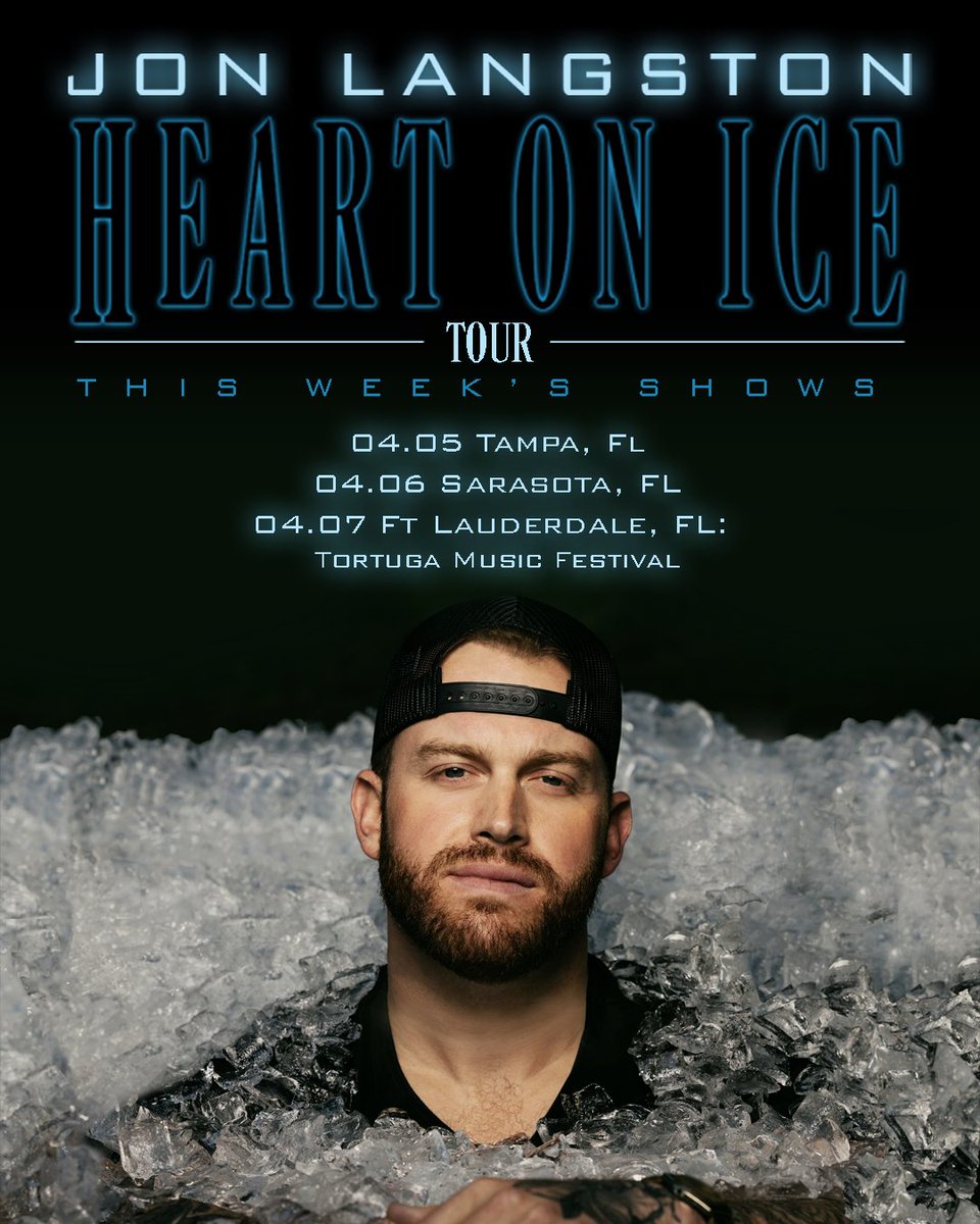 FLORIDA!! Can’t wait to see y’all this week! Tickets: jonlangston.com/tour