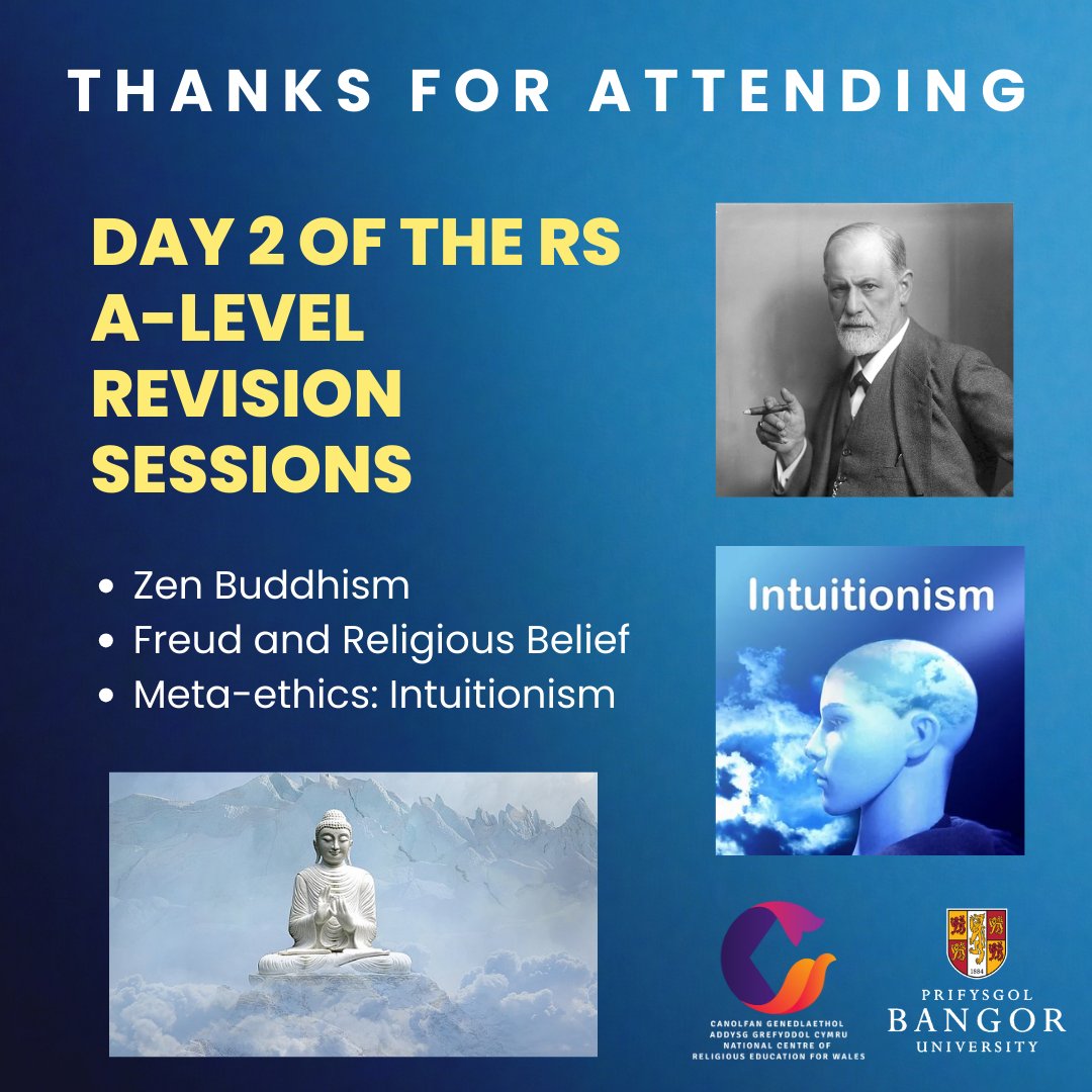 Many thanks to all who attended Day 2 of the Revision Sessions held in collaboration between #Philosophy, #Ethics and #Religion @BangorUni and the National Centre of Religious Education for Wales. We will see you tomorrow!