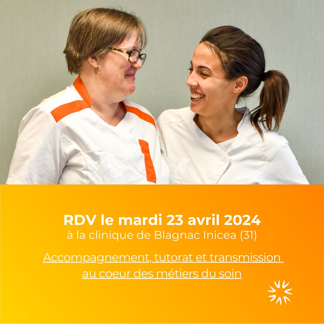 Le mardi 23 avril, la Fondation Clariane organise une rencontre #RegardsCroisés à la Clinique de Blagnac Inicea de 12h15 à 14h30 sur l’accompagnement, le tutorat et la transmission, au cœur des métiers du soin. Pour vous inscrire➡️fondation.clariane.com/event/a0ccf920…