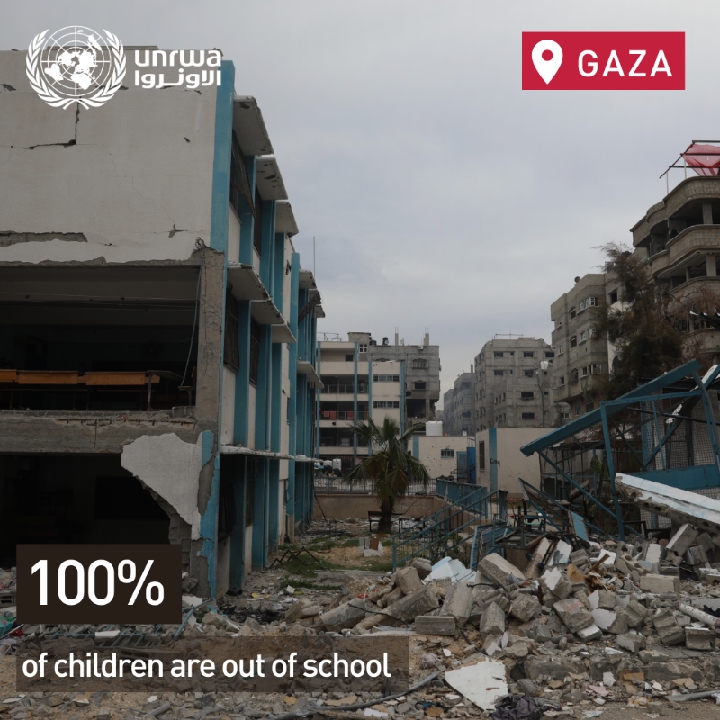 UNRWA's tweet photo. 📍#Gaza is being destroyed.

Critical infrastructure including houses, roads, schools, health facilities &amp; @UN buildings have been attacked.

It will take years to remove the estimated 26 million tons of debris &amp; rubble left behind by the war.

Full Report @WorldBank @UN ⬇️