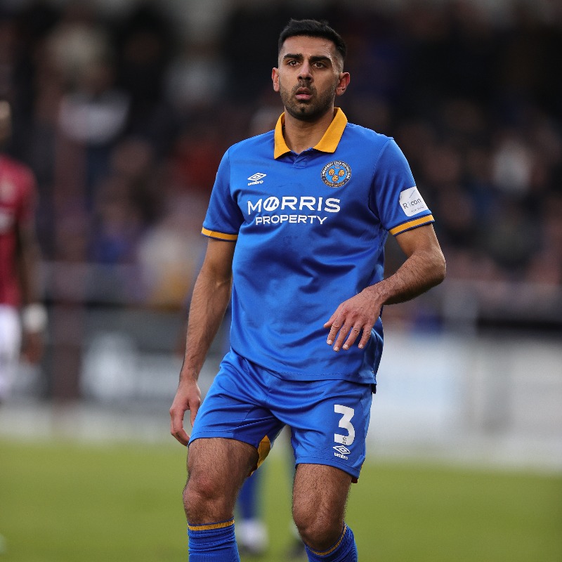 SkySportsNews's tweet photo. Mal Benning’s impressive displays have helped put Shrewsbury Town on the verge of League One safety 🙌

 Find out more in the latest edition South Asians in Football Weekly 👇