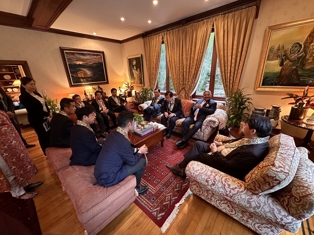 Ambassador @AmbSibiGeorge, H.E Mr. HAYASHI Yoshimasa, Chief Cabinet Secretary and Reverend KIMURA Tomohiro, Deputy Chief of Affairs, Tsukiji Hongwanji Temple addressed the gathering on the occasion. (2/2)