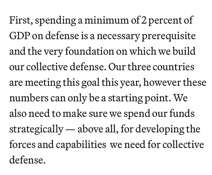 Clear-cut message from the foreign ministers of France, Germany, and Poland ahead of today's ministerial meeting at #NATO HQ: „For Europe to be at peace, Russian imperialism must be stopped.“ 🇵🇱🇫🇷🇩🇪 politico.eu/article/german…