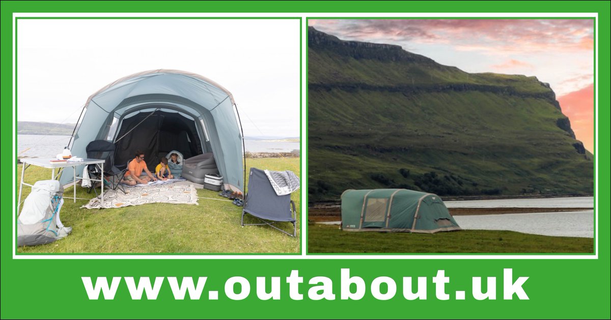 The #Vango Harris Air 500 Tent is the perfect warm-weather tent for couples and small families. Packed with features to make your camping trip more relaxing and enjoyable. outabout.uk/product/vango-… #tents #familytents #familycamping #inflatabletents #airtents