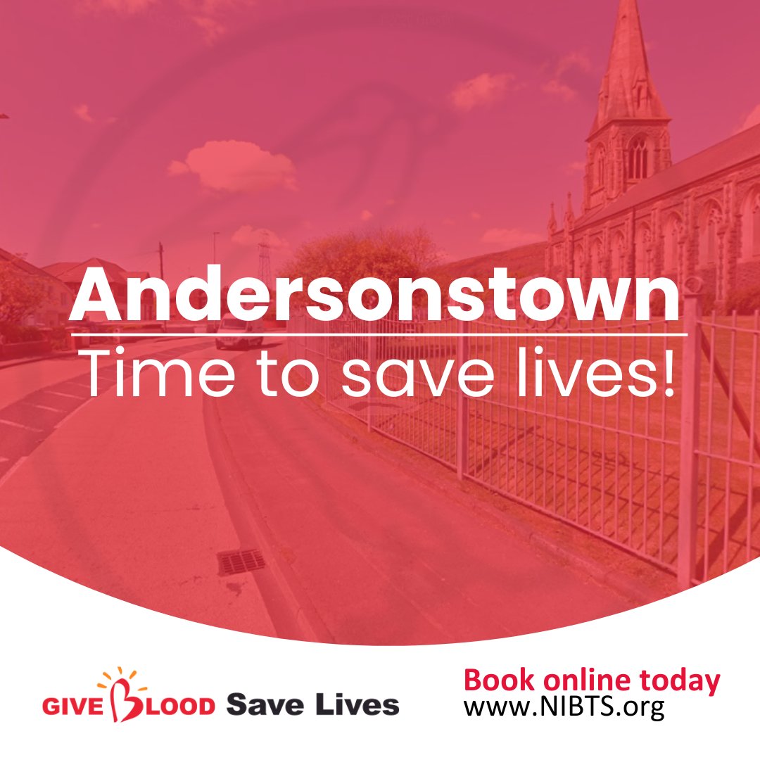 Guess what! We have a blood donation session in #Andersonstown this coming Tuesday! Let's make it awesome! Come donate blood and save 3 lives in Northern Ireland! Book your lifesaving appointment today by heading to the NIBTS website - bit.ly/GiveBloodNI 🩸❤️ #giveblood