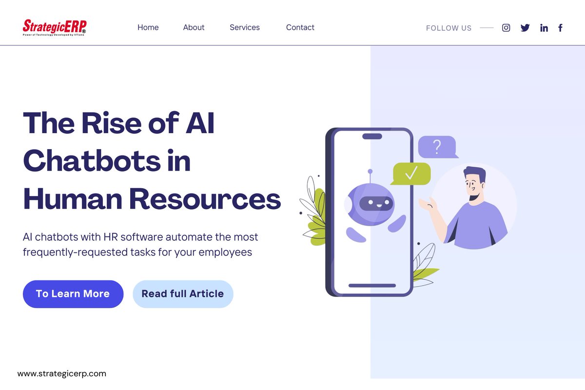 #AIchatbots with #HRsoftware automate the most frequently-requested tasks for your employees, using #NLP and #AI to reduce operational burden and increase employee satisfaction and engagement. 
Read now: bit.ly/4cERsrX

#ESSapp #EmployeeSelfService #HRchatbot #HCM #HRMS