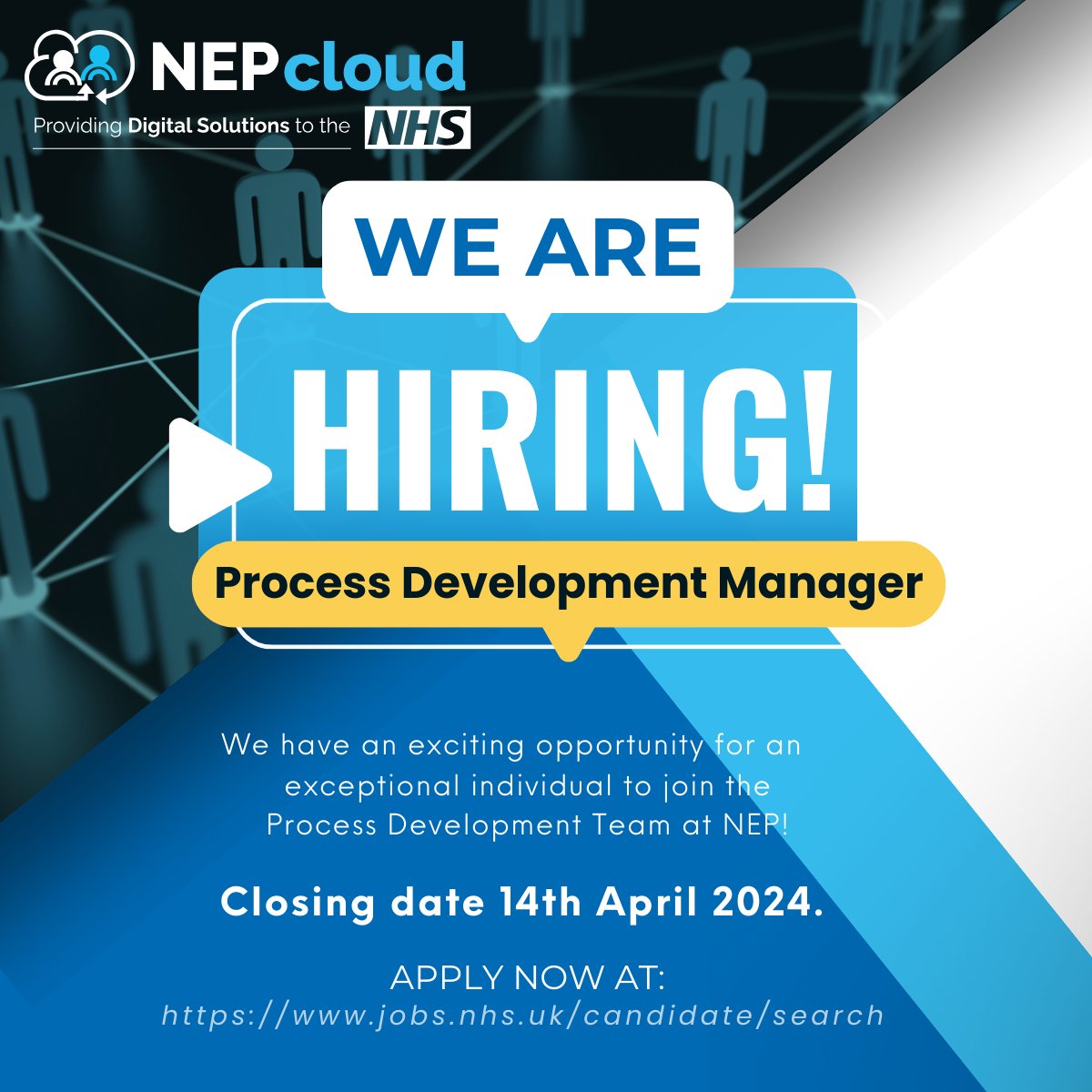 🌟 Join Our Team! - FIXED TERM🌟 As a Process Development Manager at NEP, your primary focus will be on driving excellence in financial reporting and accountancy within our integrated NEP Cloud solution. Find out more, or apply now 💼 - jobs.nhs.uk/candidate/joba…