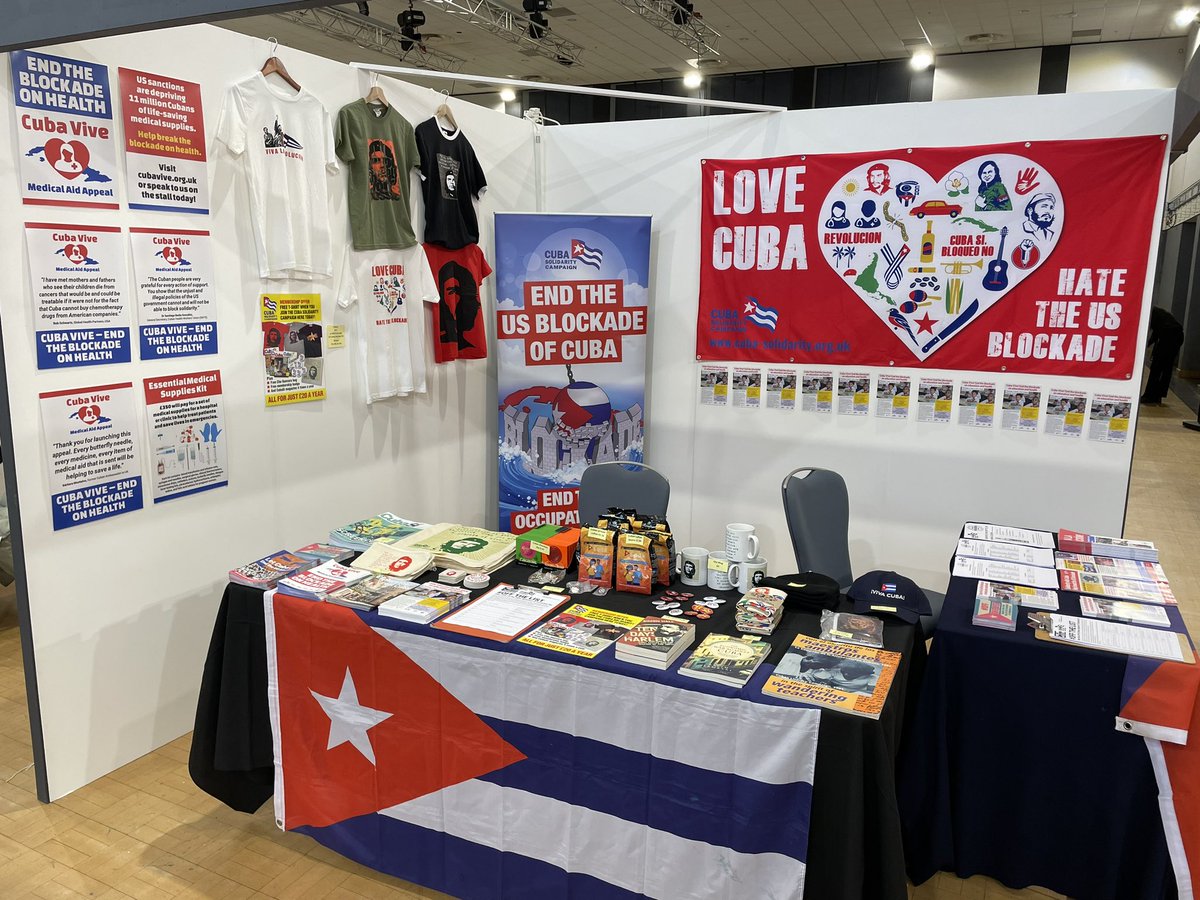 🇨🇺 We’re at #NEU2024 all week! Come to the stall to find out about our fringe & social tomorrow evening, get your district affiliated and buy the best Cuban goods. @NEUnion